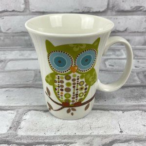 Owl Coffee Mug Cup Blue Eyes Nana Tree Fall